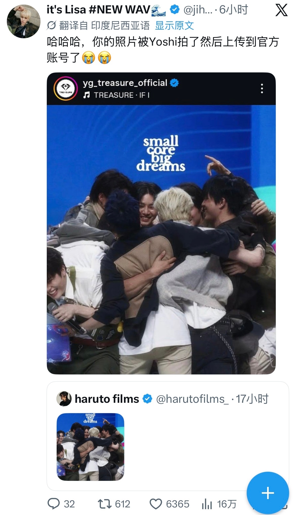 我不行了 它发ins的图还是haruto films存的