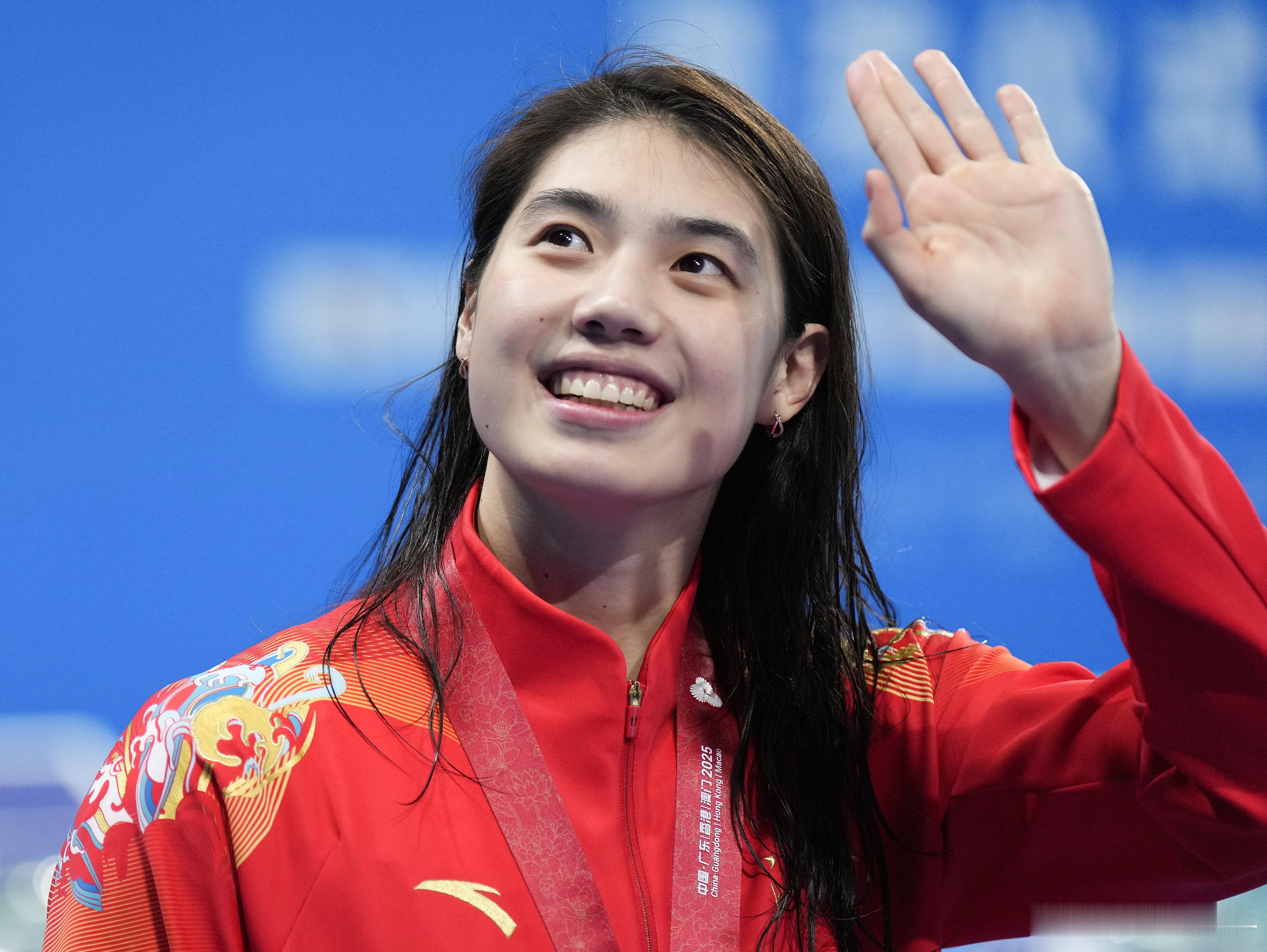 张雨霏赛后采访：目前暂时没有系统的规划，我只想健康快乐地游泳，朝着洛杉矶奥运会前