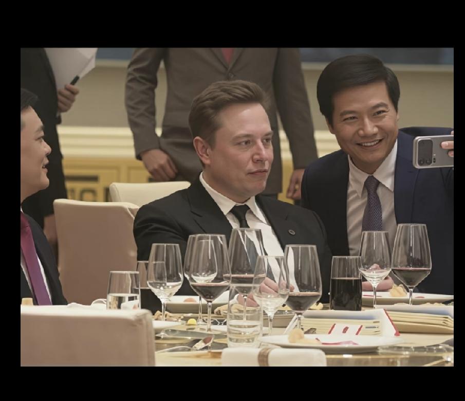 雷总在马斯克面前也太低调了吧，马斯克连雷军的面子都不给啊，雷总有点卑微了吧，为什
