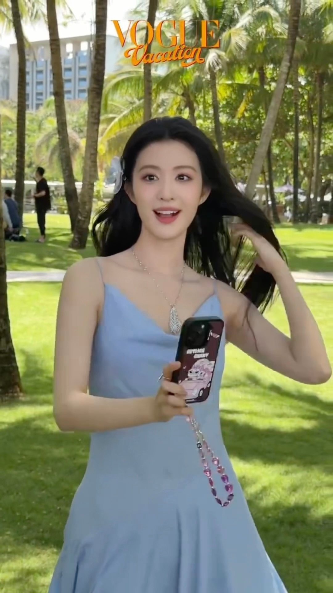 王楚然的vogue海边造型路透，好美 ​​​