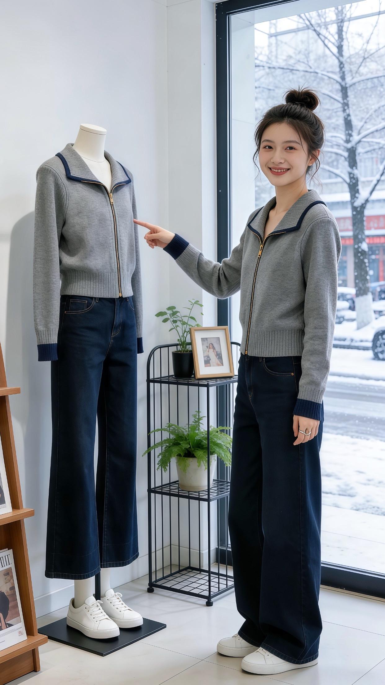 韩系穿搭 小个子穿搭 漂亮内搭让我赢在了穿搭起跑线 梨形身材如何拿捏秋...