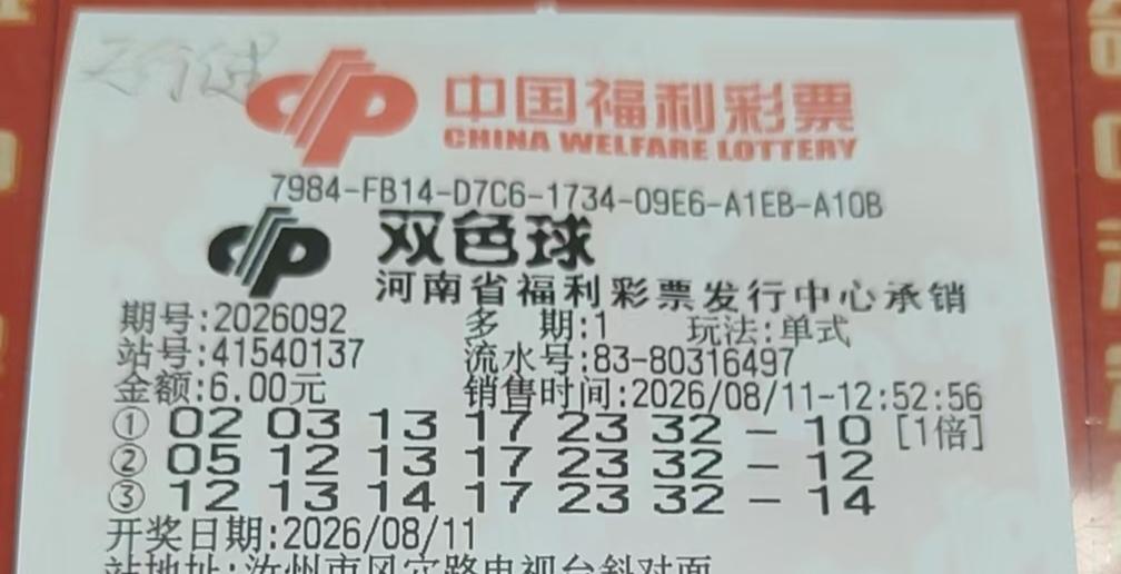 购彩二十多年感悟，平常心看待幸运
 
今天在风穴路彩票站买了3注双色球，盼着一份