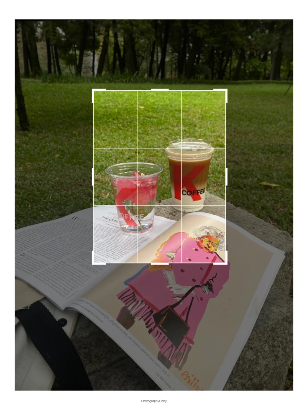 公园这样拍咖啡超出片❗️秒变春日清新氛围感