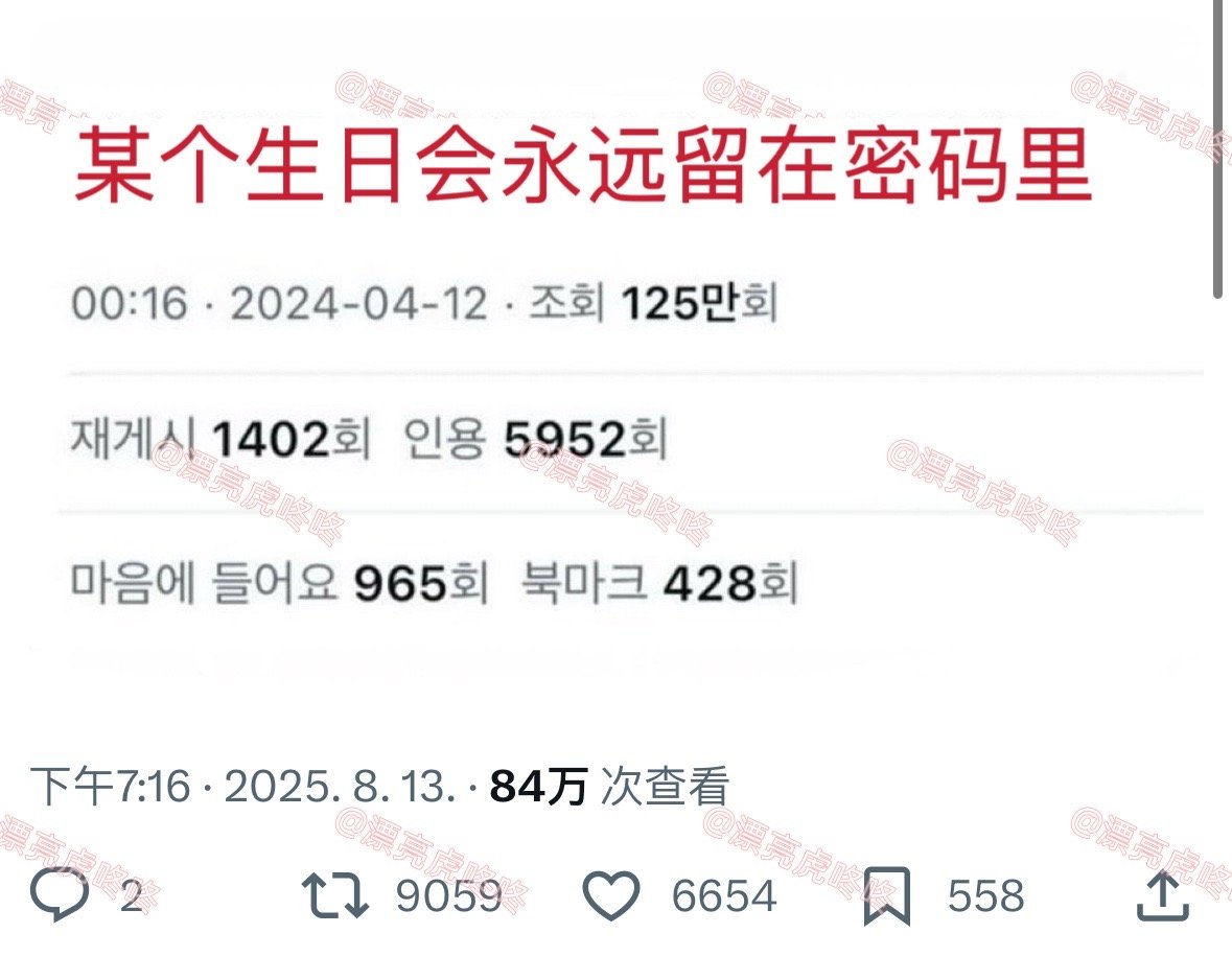 【twi】“某个生日会永远留在密码里” ​​​