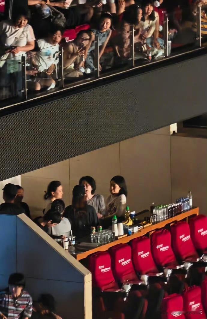 王菲去了那英的演唱会，这“麻将姐妹”的友谊是真的好。


王菲在那英演唱会现场，