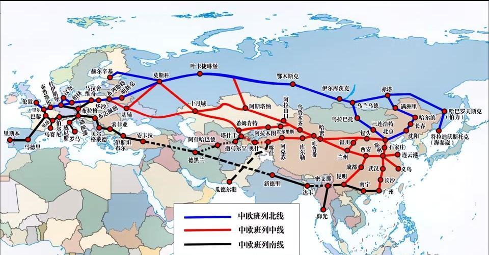 波兰卡死中欧班列，中国转头就修了条新铁路。没通知任何人，中国已悄悄启动中吉乌铁路