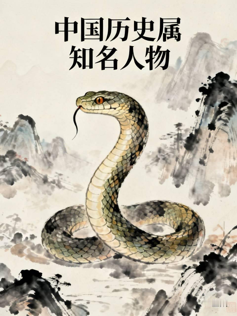 中国历史属蛇知名人物（蛇年地支：巳，按朝代排序）
 
一、帝王君主
 
1. 汉