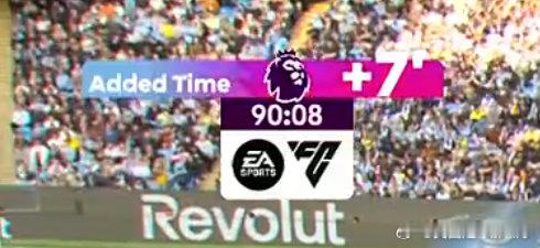 本场补时7分钟，还会有进球吗？曼城vs阿森纳