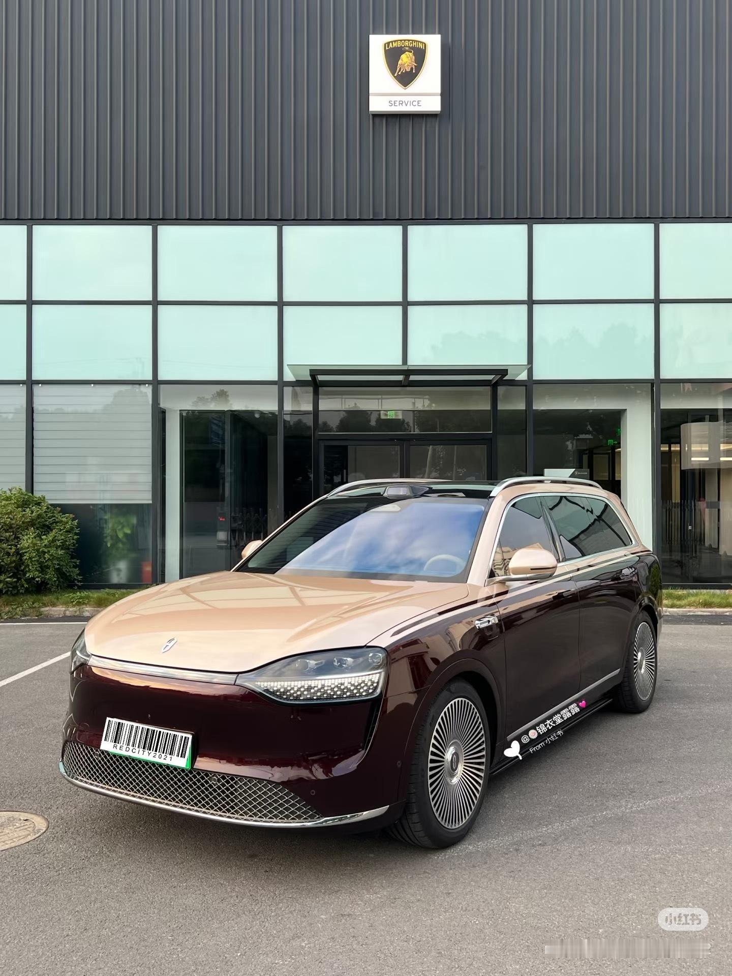 问界m9的金瑞红，是我觉得最尊贵的颜色！太适合各种商务场合了，有点想搞一辆！但是