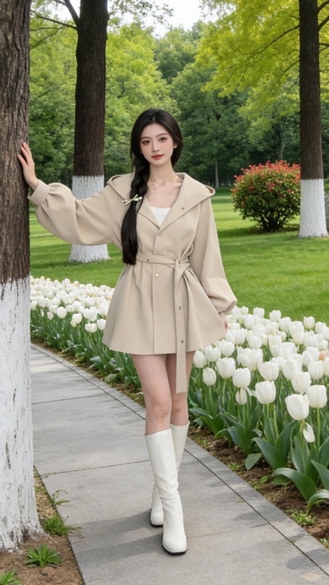 早春新衣穿搭美女感拉满的春装测评如何摆脱路人感穿搭分享我的早春美女感漂亮衣服出游