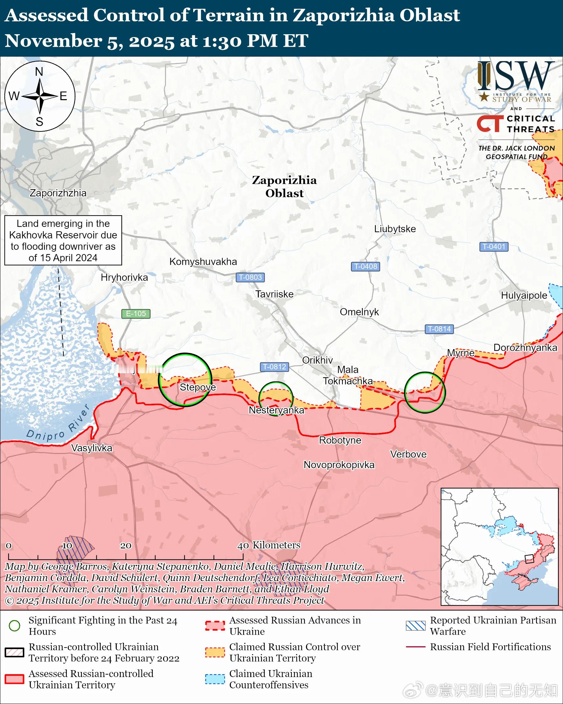 南方轴心俄军目标：守住前线阵地，确保后方免受乌克兰军队袭击，并推进至扎波罗热市的