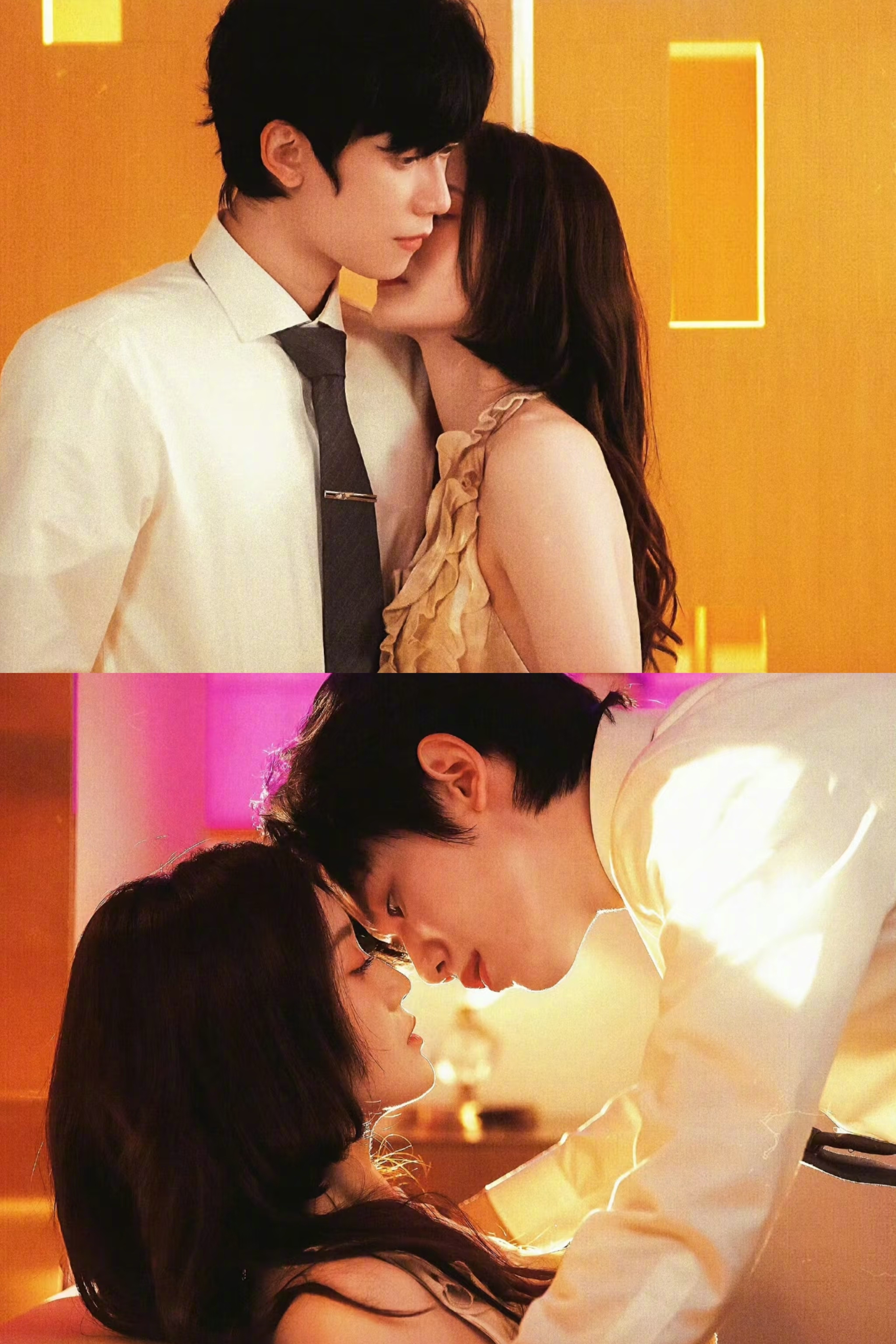 最近在横短里挺火的《炽热吸引》，跟风追到22集说下感受导演很懂用光影造氛围，女主