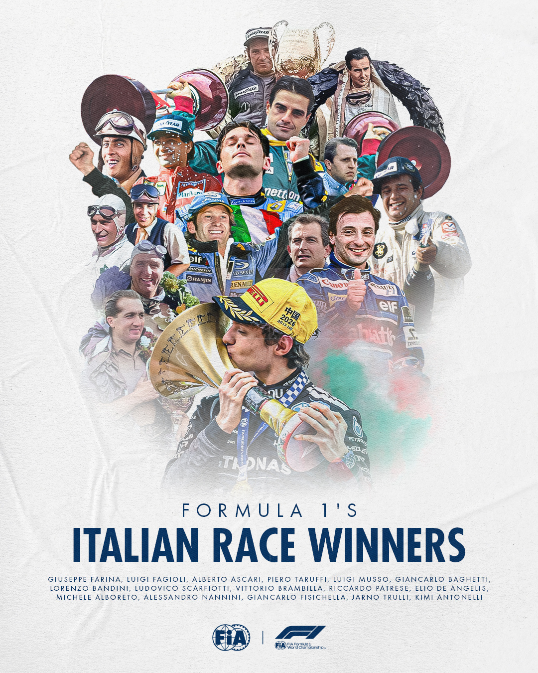 来自意大利的F1分站冠军获得者~当安东内利在F1中国大奖赛上为意大利车手时隔20