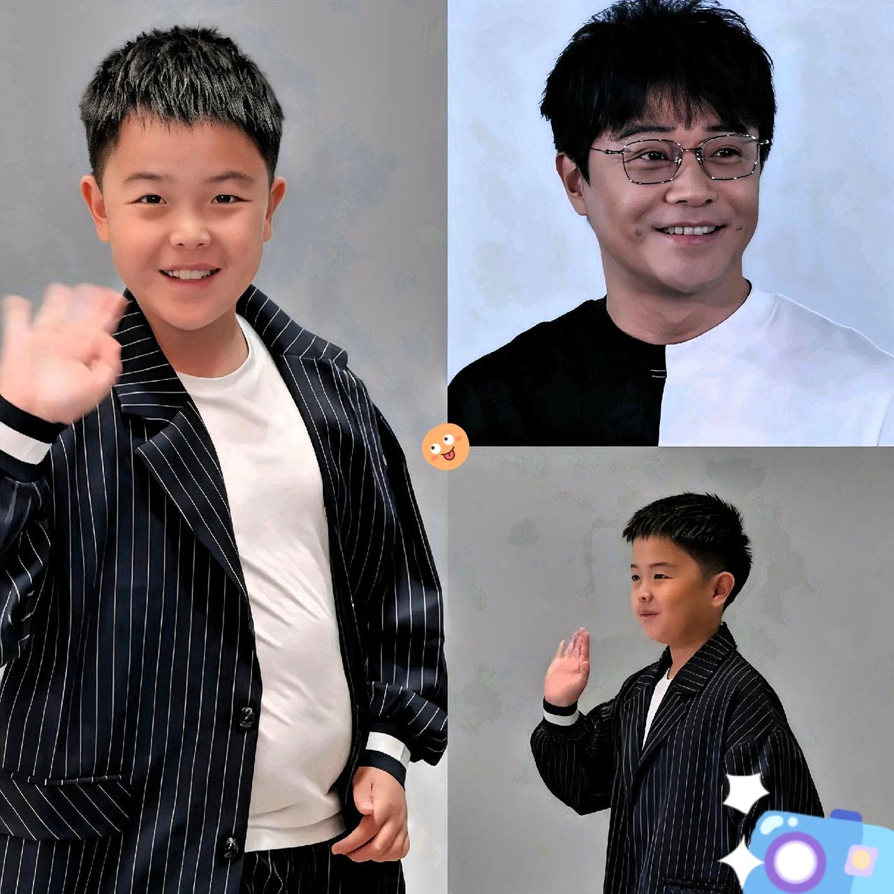 我爸眼光是真毒啊，
看见佟丽娅儿子，
他指着这小孩儿说：很早以前我就说这小孩不一