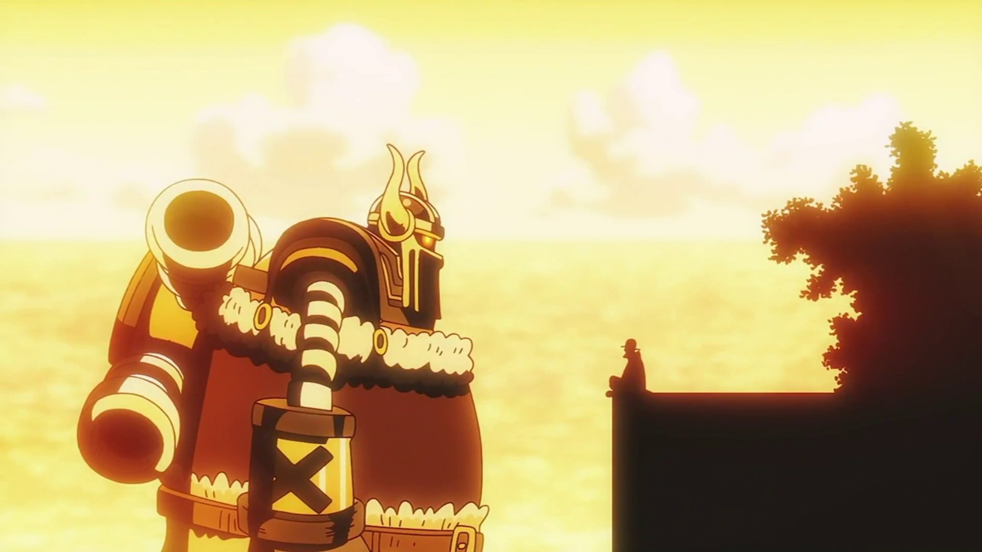 乔伊波伊和古代机器人！温馨一幕！动画出现了……ACG优创官海贼王海贼王动画115