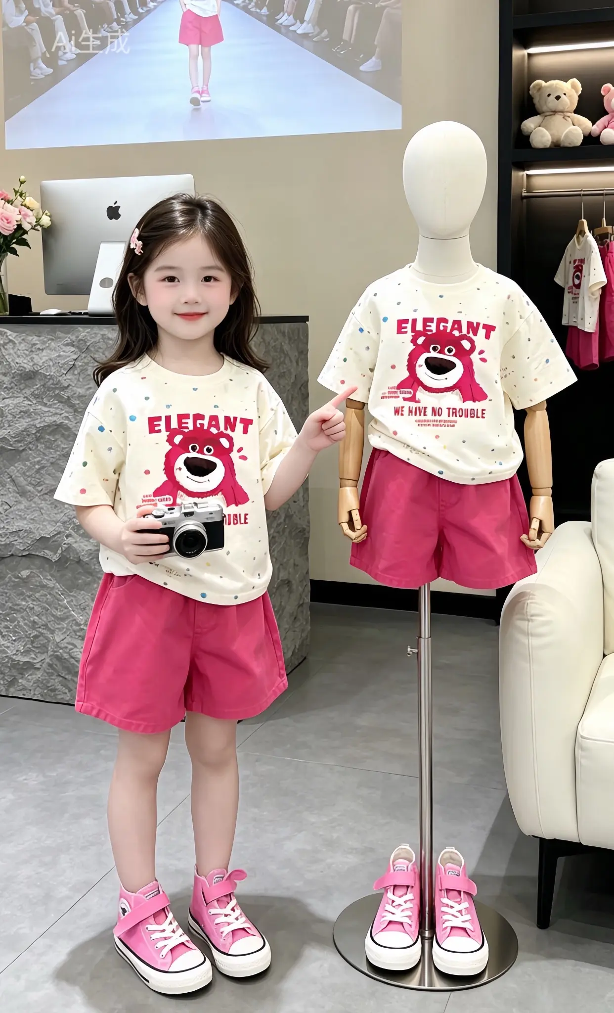 女宝宝夏日穿搭 女童夏季ootd 生女儿就是用来打扮的 女童韩系时尚穿...