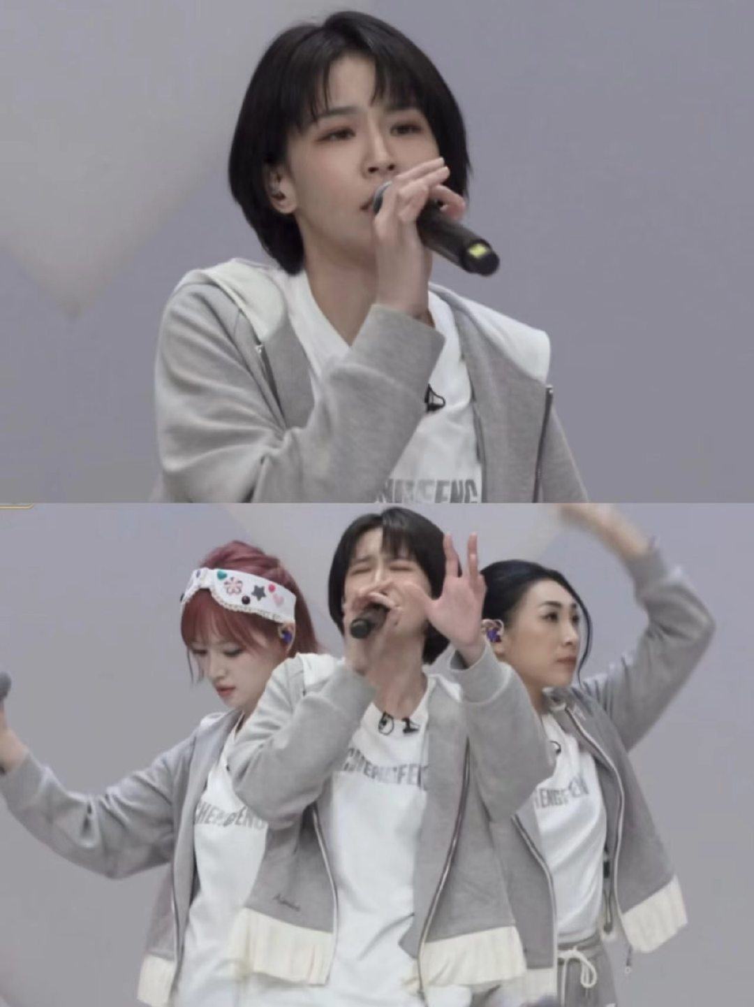 曾沛慈小考考了自己的身高很难不感叹这份巧合，曾沛慈小组演绎经典曲目《一半一半》，