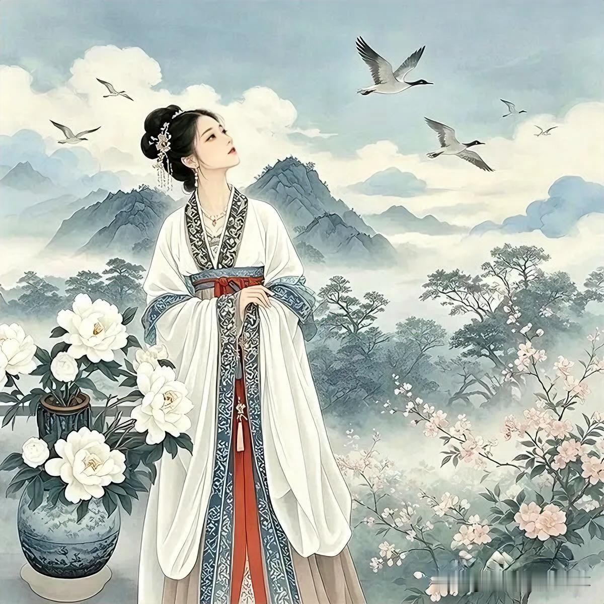 下联：关山云断雁空还
上联：有请雅士[玫瑰][玫瑰][玫瑰]