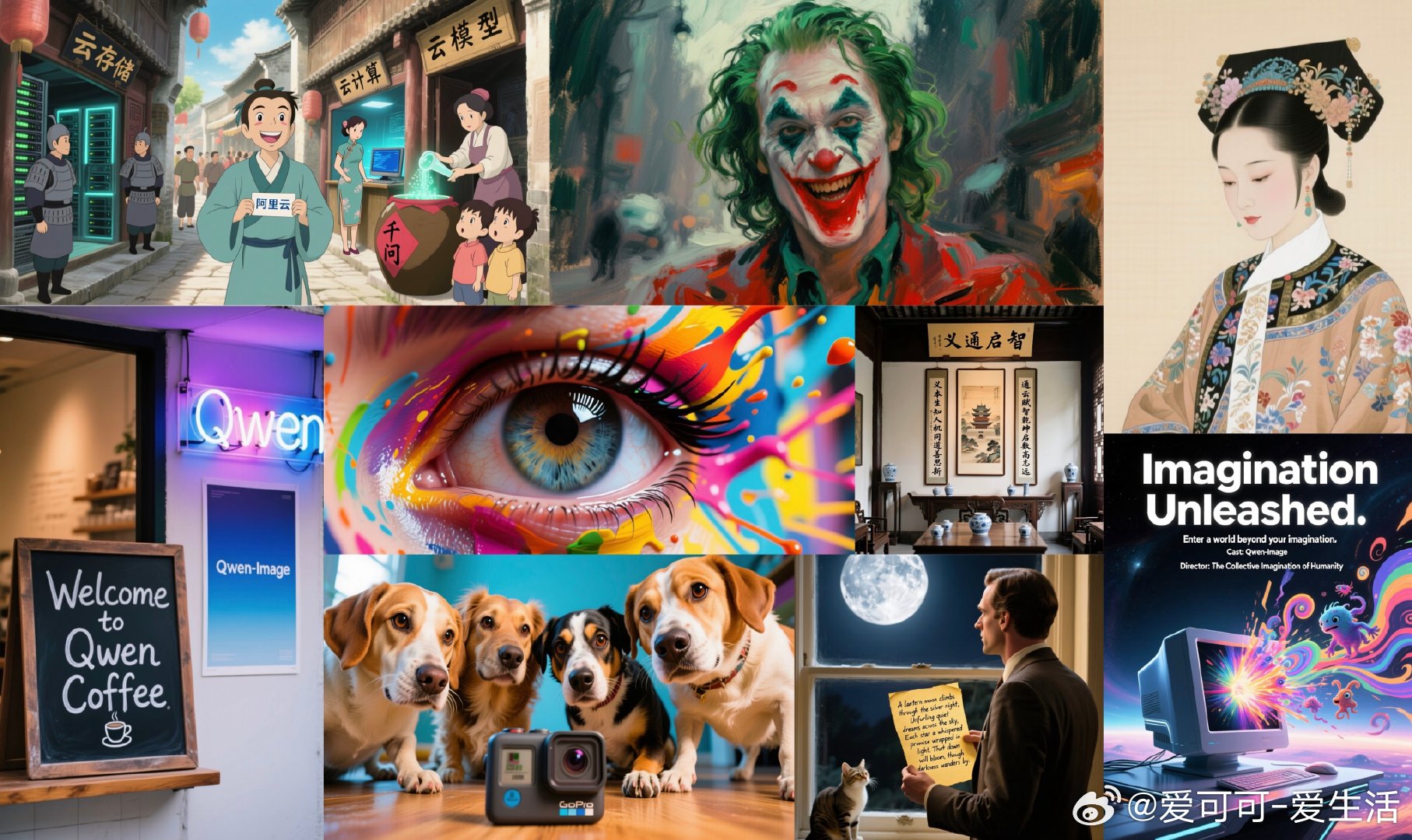 Qwen-Image 发布，开源20B MMDiT图像生成基础模型，专注原生文本