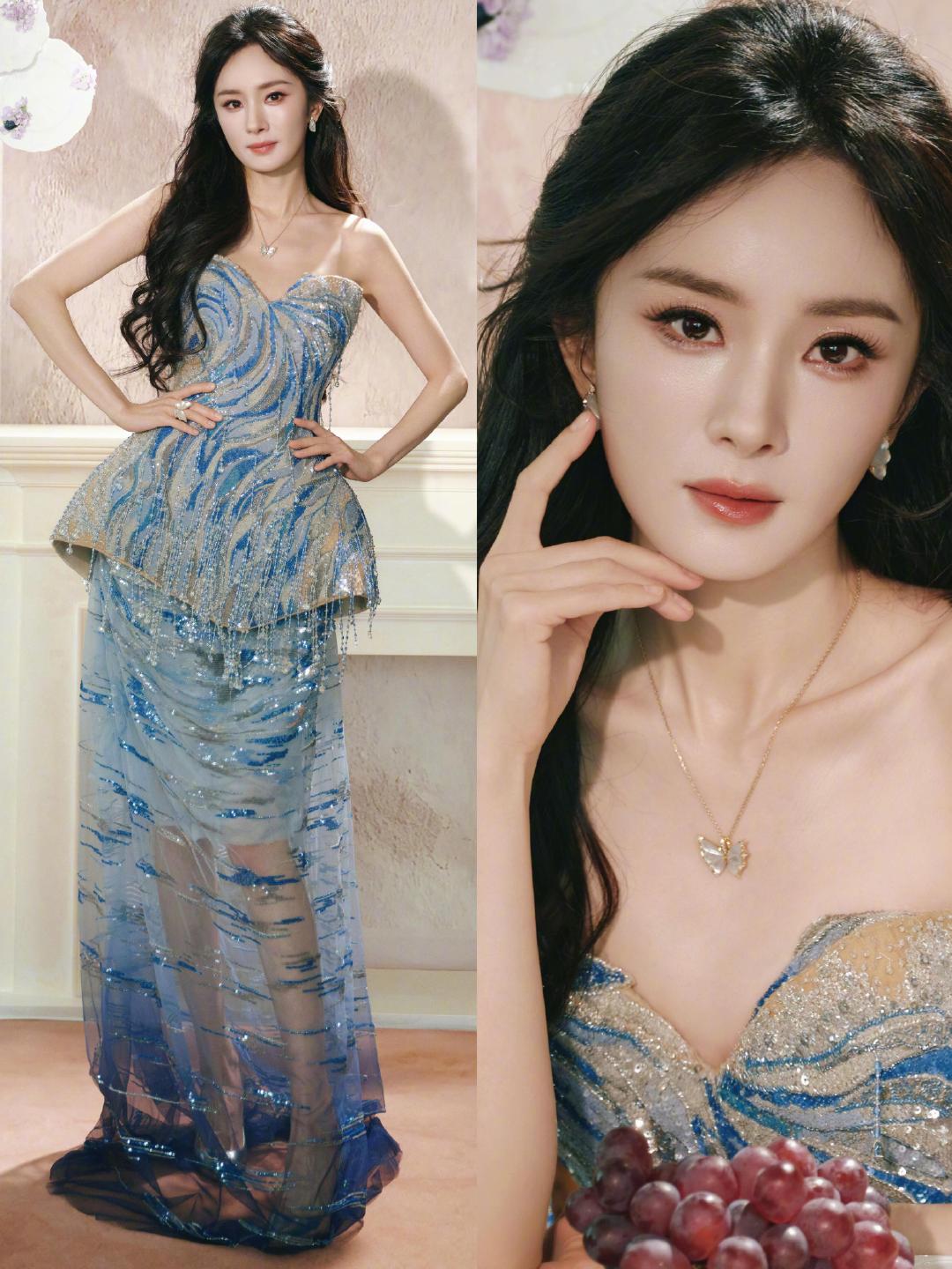 杨幂一下穿了两套高定 杨幂给腿单独穿了件高定 杨幂一下穿了两套高定！！单独给腿穿