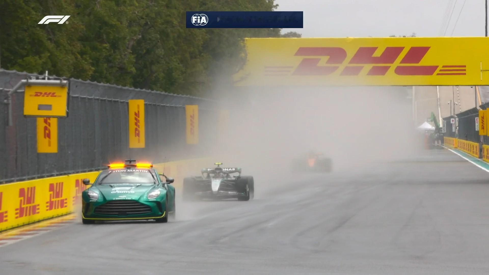 F1 能见度太差了，红旗暂停！2025F1迈阿密大奖赛 ​​​