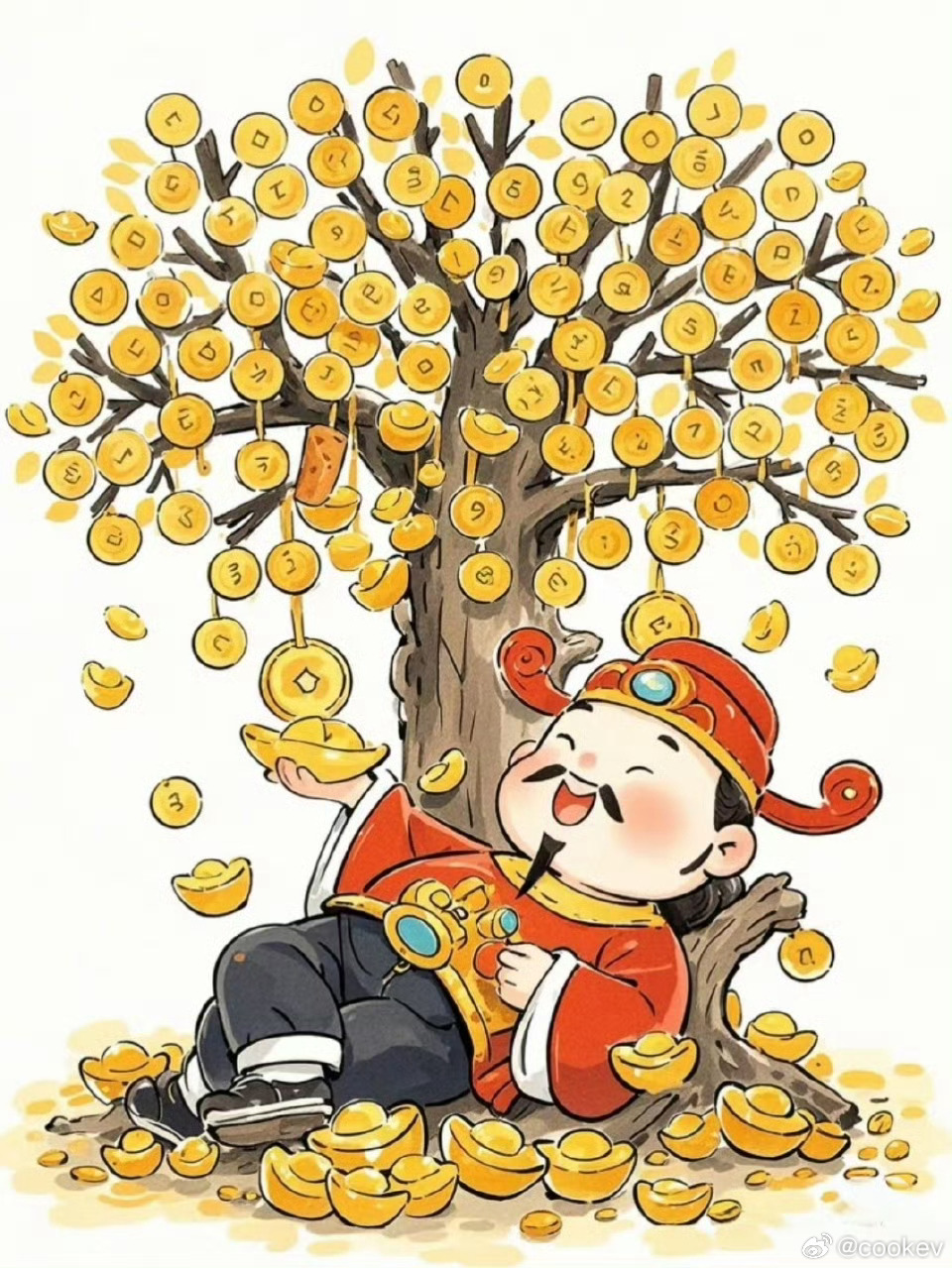 玄学，划到别跳过，点赞ദ്ദി ˉ͈̀꒳ˉ͈́ )✧今年发财暴富