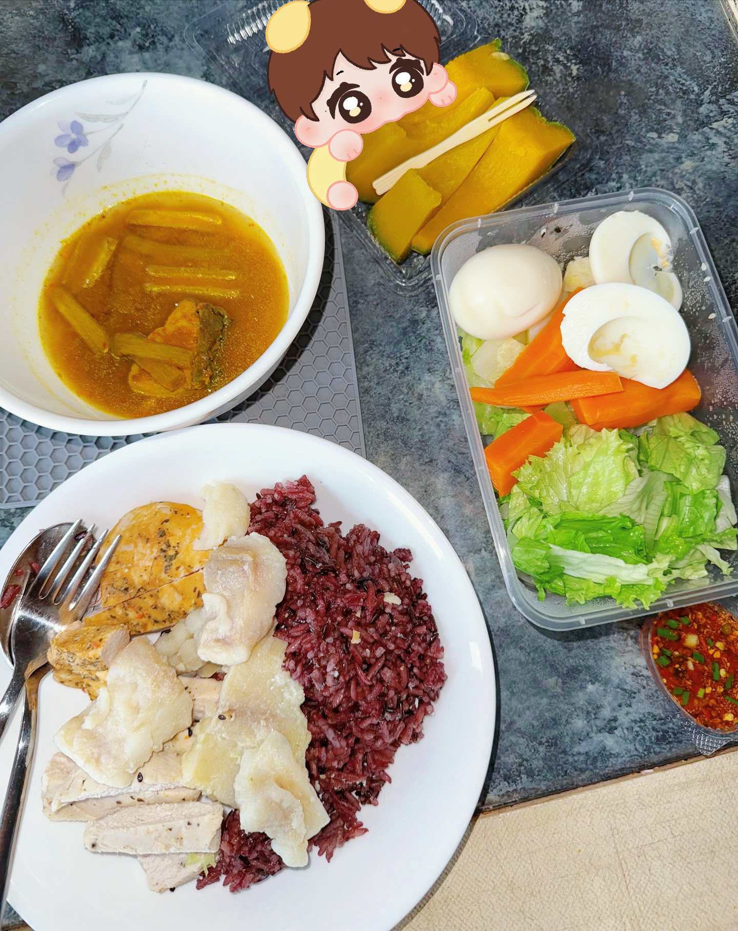今天的早午餐🥗宝宝先吃 