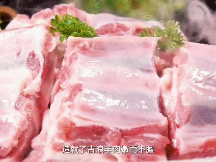 去古浪一定要吃全羊肉十八吃【涮羊肉】薄片羔羊肉沸水轻涮，肉质绵软弹嫩。蘸上料汁品