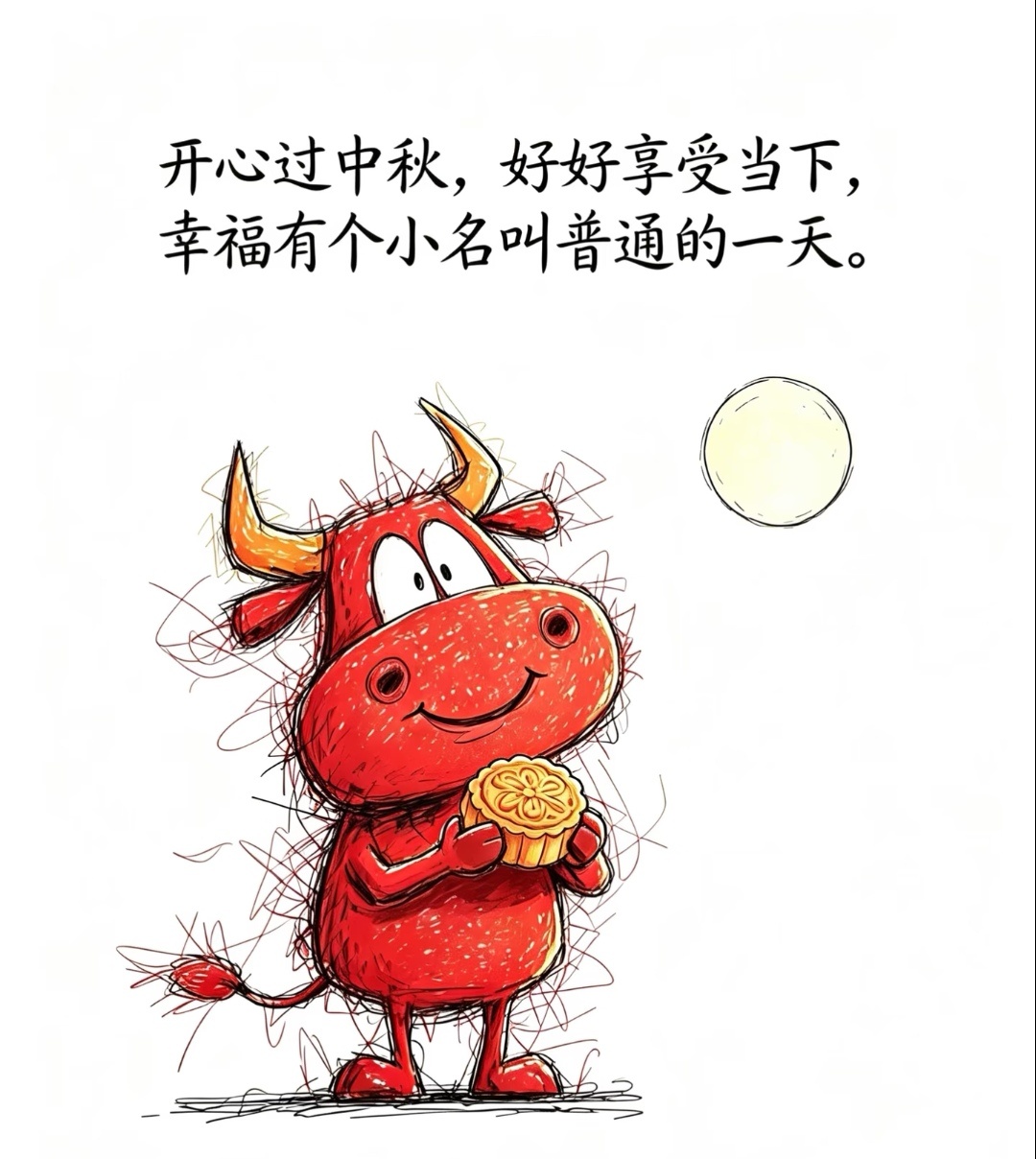 中秋快乐中秋庆团圆 宝昨晚去奶奶家了。他：老太太打电话喊咱俩过去吃饭。我：你跟奶