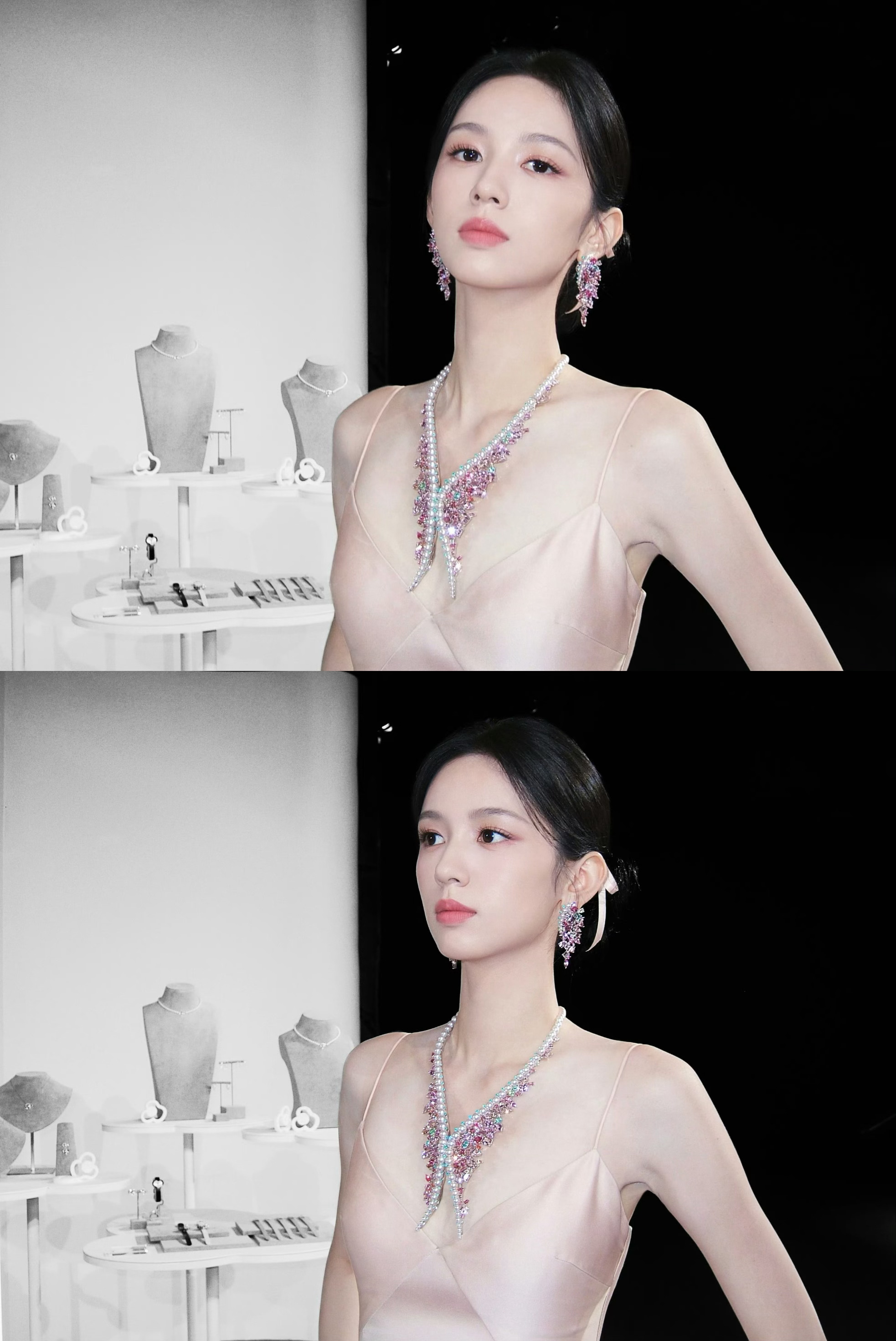 我丢，这一刻对漂亮产生了执念……高珠配美人，也子你不要太美！[捂嘴哭] ​​​