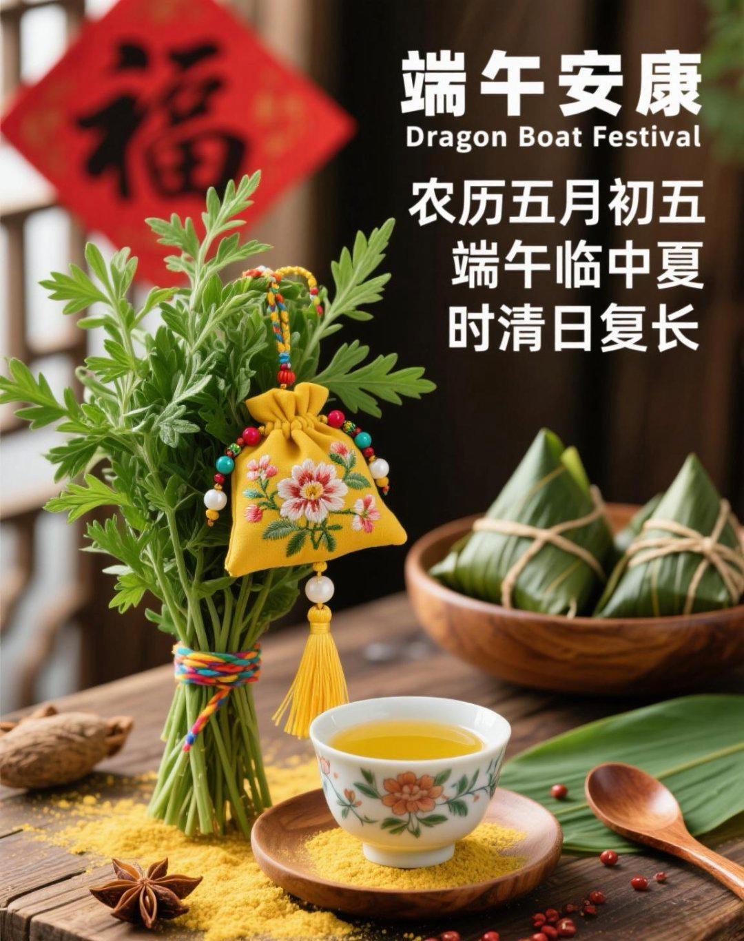 粽叶飘香，
人归家。
无论江河多远，
总有一缕粽香，
引你回到最初的港湾。
一枚