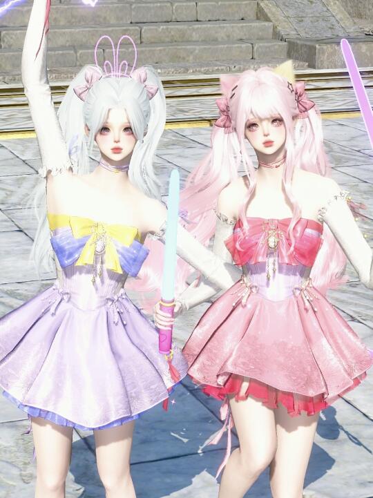 女儿还是两个好，快乐加倍无烦恼💜🩷