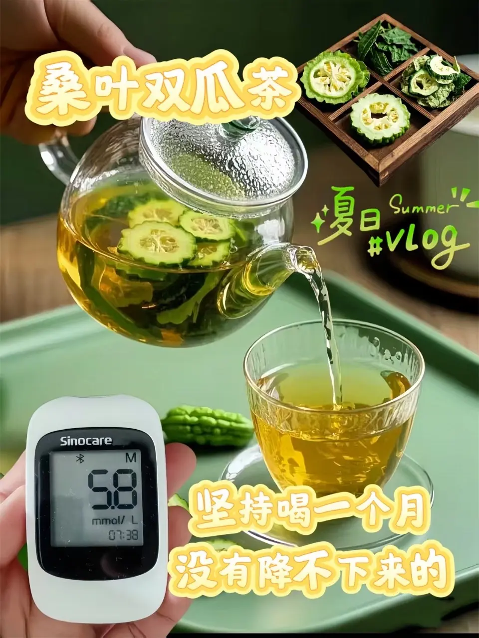 听劝，每天来一杯！《桑叶双瓜茶：自然的健康馈赠》喝过的都夸好！它乃大自...