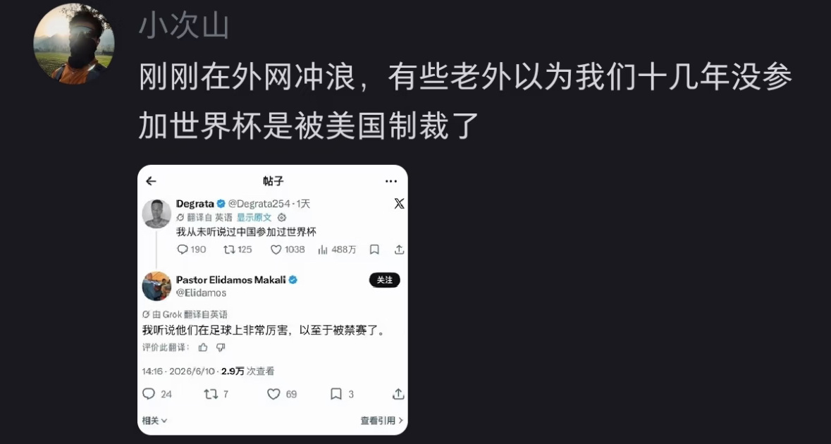 原来外国人看意林是这种感觉啊！自有大儒为我辩经是真的世界杯