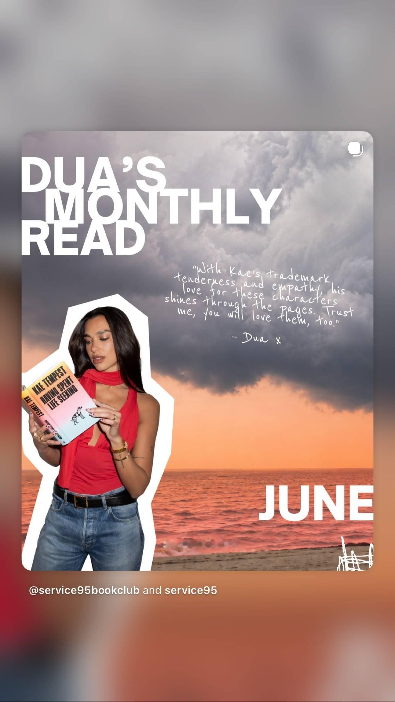 DuaLipa  婚礼期间只更新了一条推荐读物📕全网都在等的大婚纱仍未释出🫠
