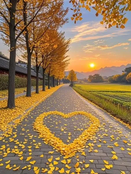 美图欣赏——山间金黄的秋日旅程