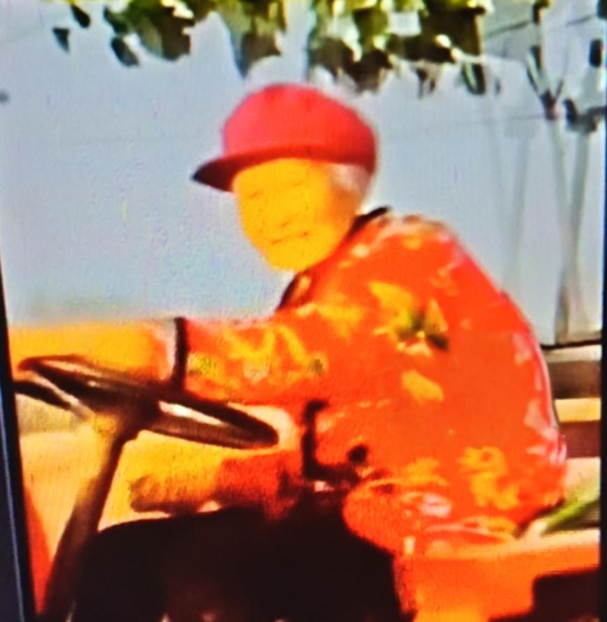 在河南驻马店的一条乡间小路上，一幅令人动容的画面正在上演：一位白发苍苍的老奶奶，