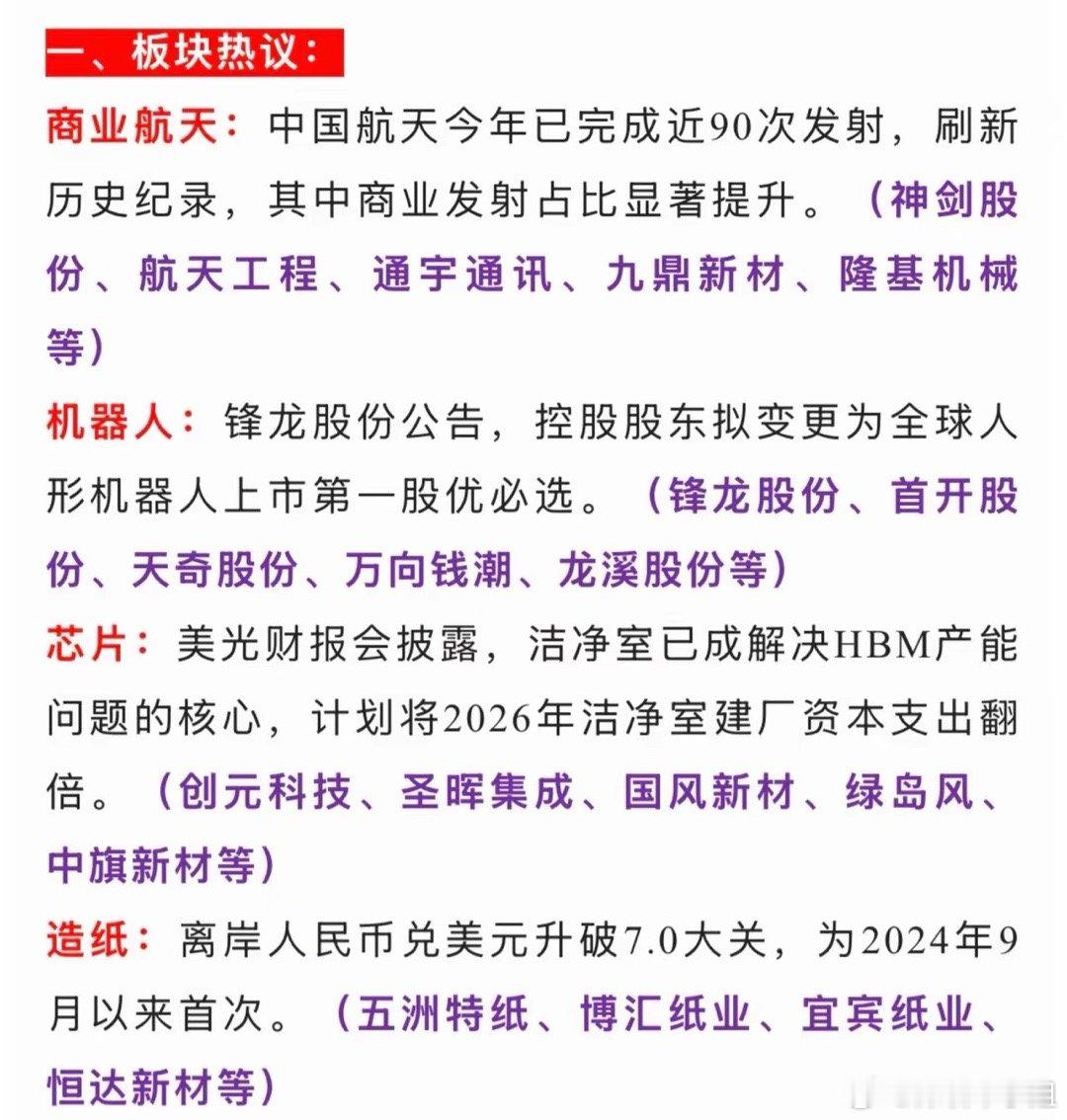 周四A股盘后消息 