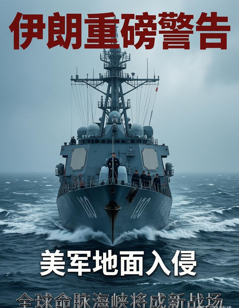 伊朗方面已经划下红线，发出措辞严厉的警告：如果美军胆敢发动地面入侵，那条事关全球