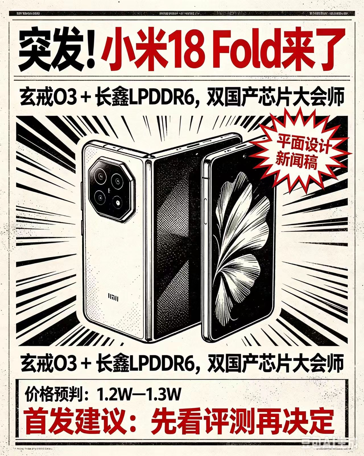 玄戒O3加上长鑫LPDDR6，两颗国产顶级芯片同时落地小米18 Fold，说实话