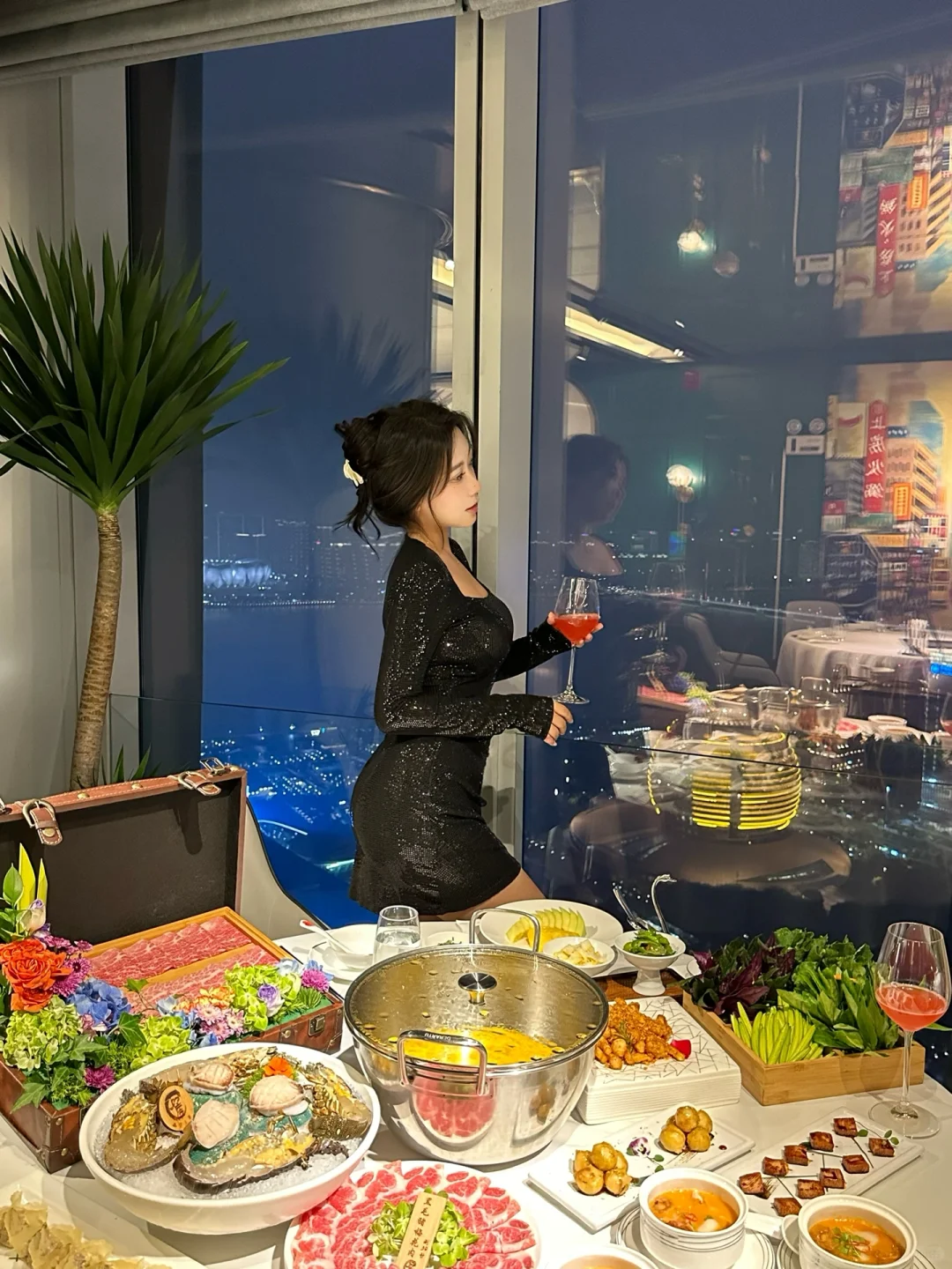 杭州美食 上房火锅 云顶餐厅 老香港风情 花胶鸡火锅 杭州探店 杭州餐...