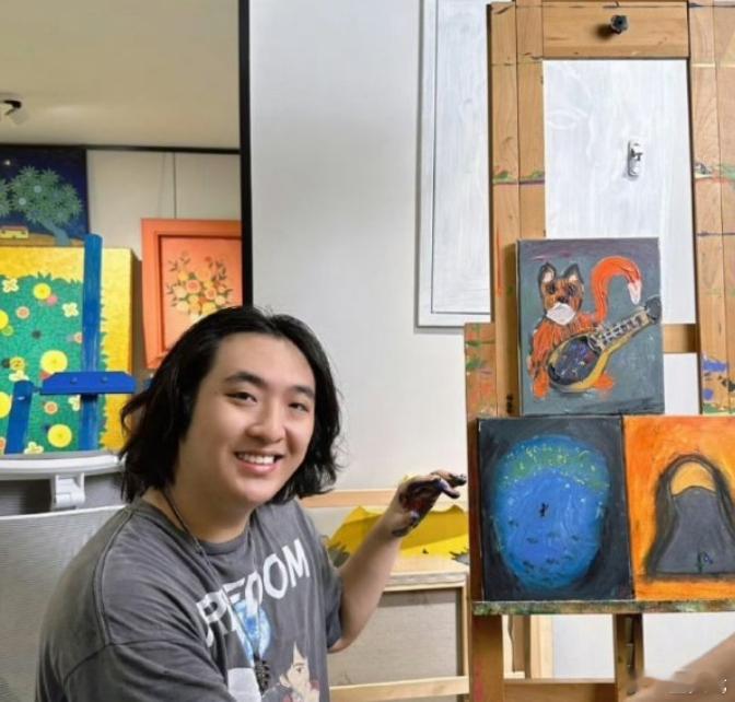 费曼画画天赋 以为费曼是搞笑男，没想到他的画这么好！ ​​​