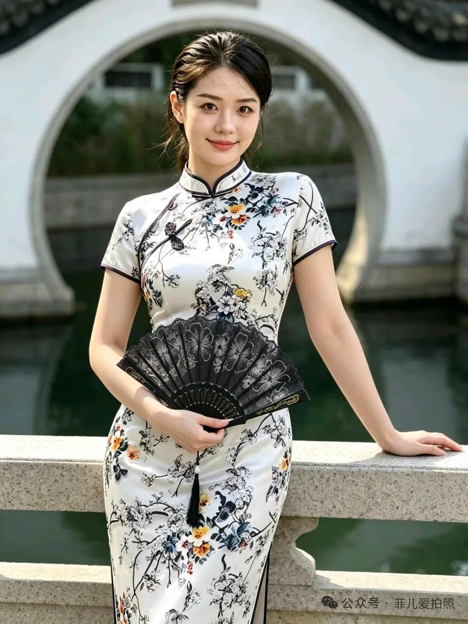 优雅旗袍少女总能让人感受到浓浓的古典韵味。就像短剧里的那些旗袍美人，每一个都独具