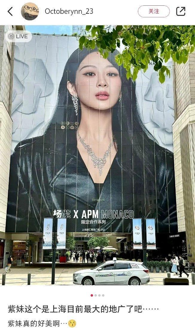 杨紫上海超大地广🈶，霸屏整个五月 ​​​