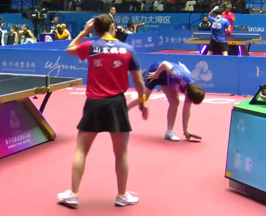 全运会乒乓球项目，通过比赛看还是陈梦，朱雨玲，樊振东他们的那一代实力强[赞][赞