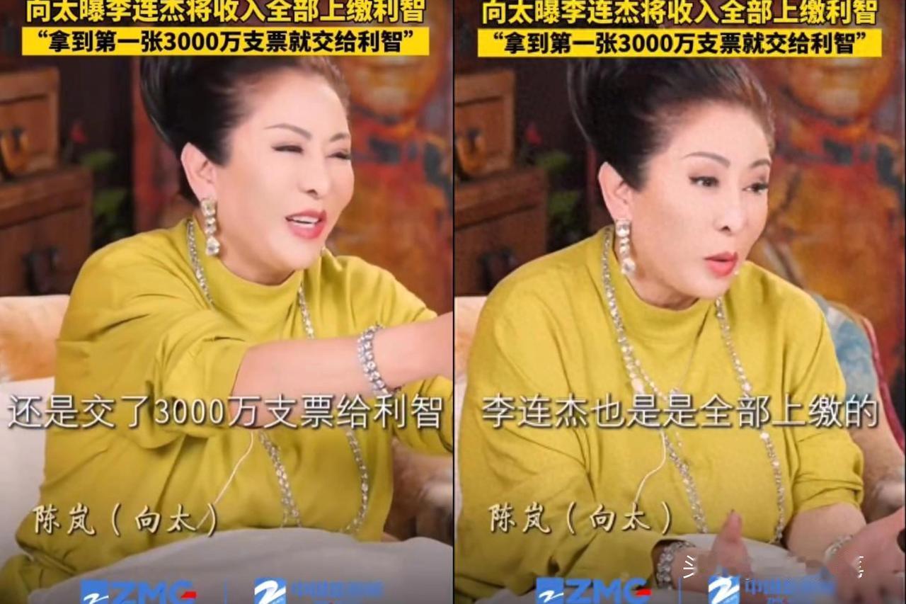 向太曝李连杰将收入全部上缴利智！

震惊！
功夫巨星李连杰竟将全部身家交给太太打