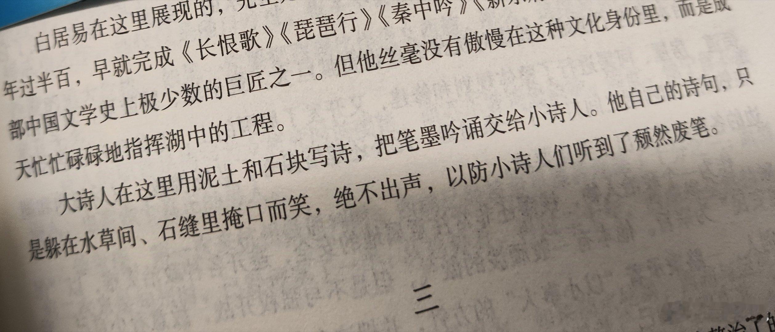 大诗人、小诗人与孔明舌辩群儒时所说的大儒、小儒有异曲同工之妙。所谓小，只会舞文弄