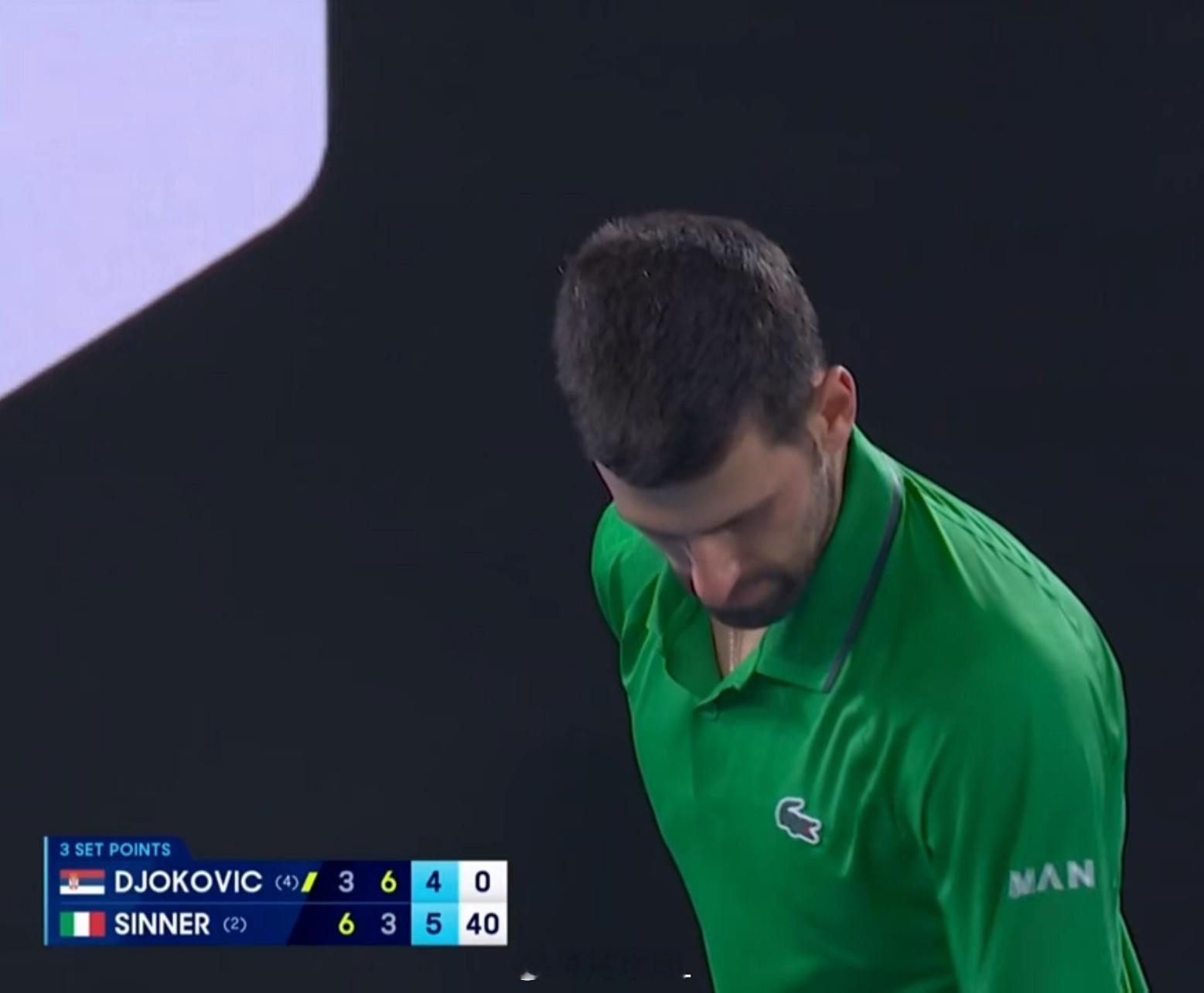 德约科维奇大比分1-2落后辛纳能不能先求个第五盘啊！德约科维奇vs辛纳