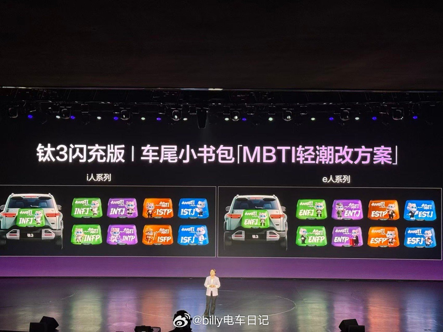 钛3把小书包玩出花了，之前好像哪款车是做成LED屏了？方程豹钛3闪充版上市发布会