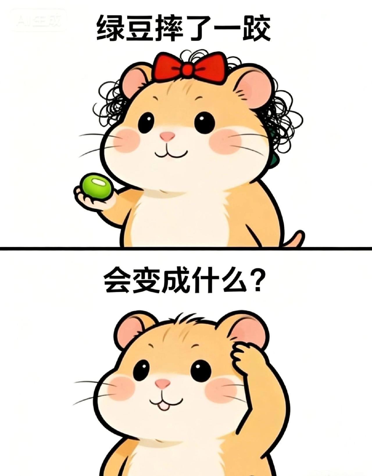 可以分享几张你们拍的植物照片吗太搞笑了，绿豆摔了一跤变成什么了？